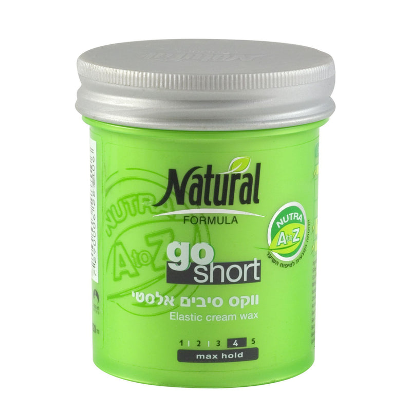 Natural Formula Wax Go Short Elastic Fibres 120ml Jar